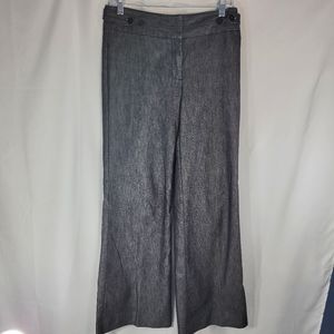 Kenneth Cole Reaction Black Wide Leg Cotton Blend Dress Jeans Size 6